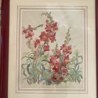 China su carta fiori