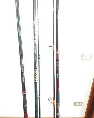 Lotto Indivisibile 3 canne da pesca surfcasting