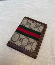 Portacarte/portafogli Gucci con striscia web