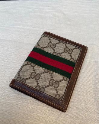 Portacarte/portafogli Gucci con striscia web