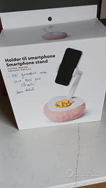 Porta cellulare con cestino porta snack Nuovo