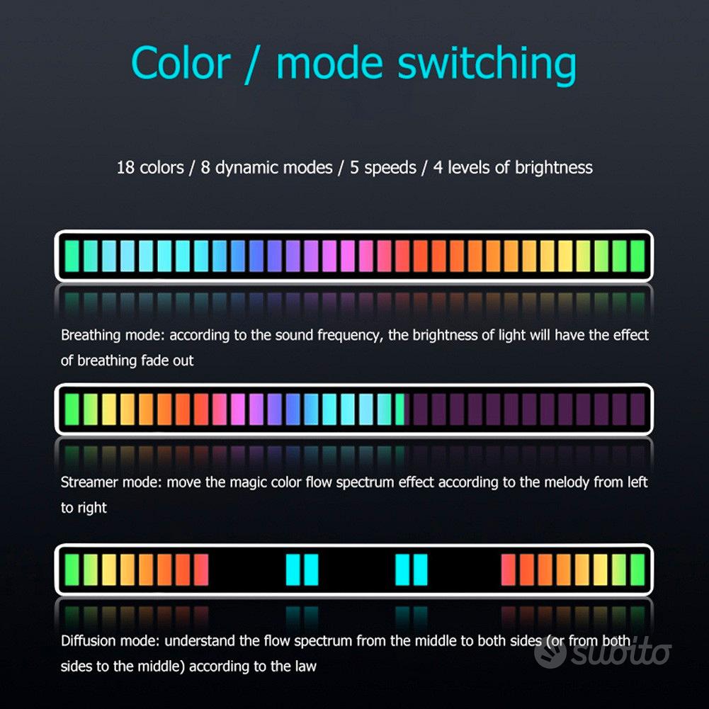 Barra led RGB controllo ritmo di musica - Audio/Video In vendita a