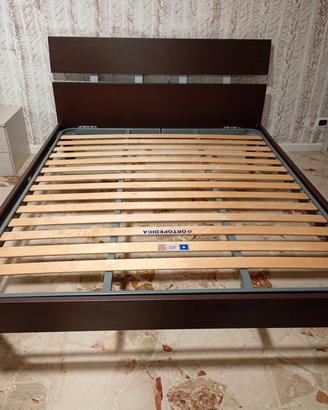 letto matrimoniale con rete ortopedica 