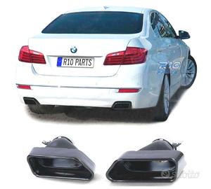 TERMINALI SCARICO BMW F10 F11 F12 F13 LOOK V8 NERO