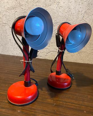 Coppia lampade da tavolo vintage anni 70/80