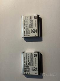 2 batterie originali per Ricoh GR III