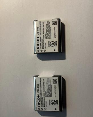 2 batterie originali per Ricoh GR III