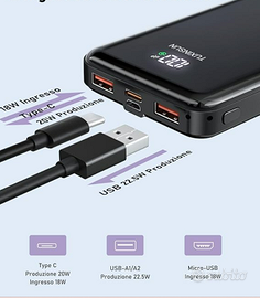 Power Bank 20000mAh 22,5W PD3.0 QC4.0
