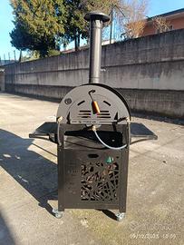 Forno a gas con carrello