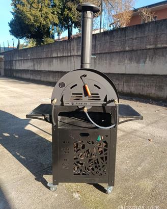 Forno a gas con carrello