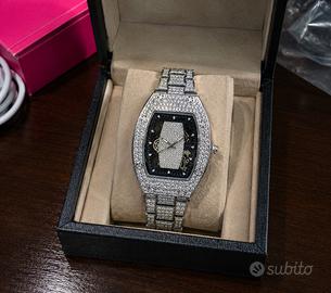 Orologio luxury uomo, black/silver style
