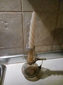 Porta candela di vetro anni '50