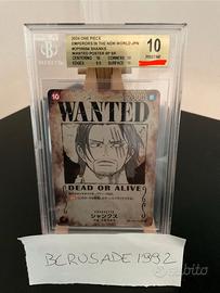 One Piece Shanks Wanted OP09-004 BGS 10 JAP