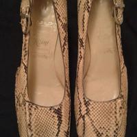 Scarpe vintage in pitone