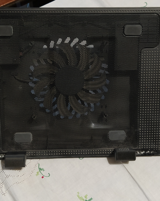Base con ventola per raffreddamento PC portatile