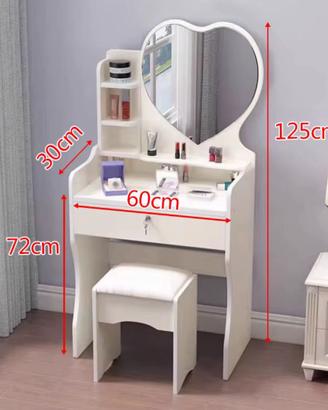 Postazione trucco specchiera console toletta