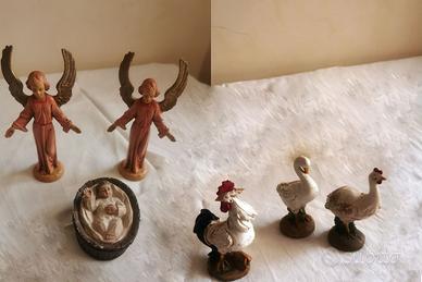 Angeli Fontanini  - Gesù Bambino + Tris di Galline