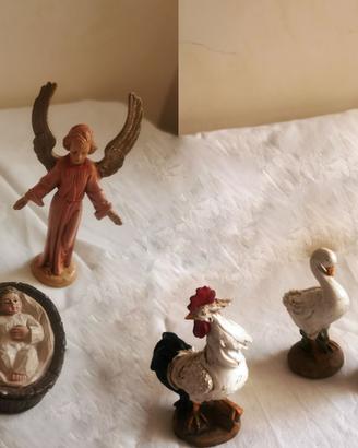 Angeli Fontanini  - Gesù Bambino + Tris di Galline