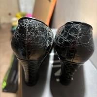 Scarpe vintage in vero coccodrillo