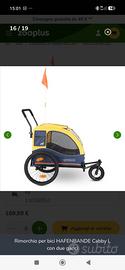 Rimorchio per bici HAFENBANDE Cabby L con 2 ganci