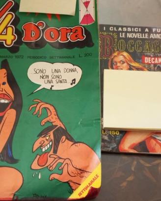 fumetti cult 1970 circa 3/4 d'ora e Decamerone