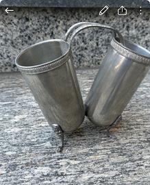 Porta grissini vintage in peltro