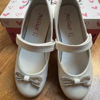 Scarpe bimba da cerimonia, come nuove,pelle, nr.31