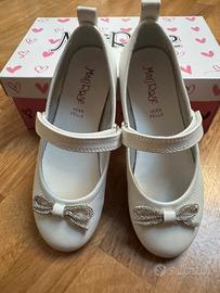 Scarpe bimba da cerimonia, come nuove,pelle, nr.31