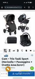 Passeggino trio Cam Taski Sport