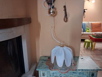 Lampadario rosa di Murano