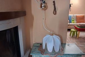 Lampadario rosa di Murano