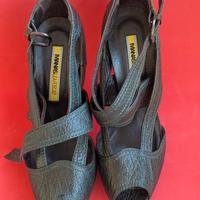 sandali con tacco alto intrecciati Manas 