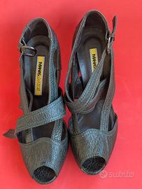 sandali con tacco alto intrecciati Manas 