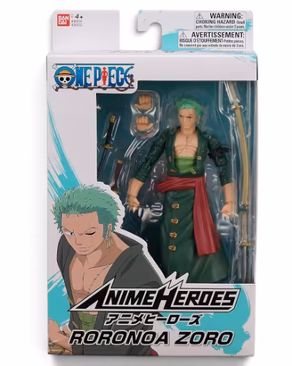 Roronoa Zoro Bandai Anime Heroes One Piece NUOVO