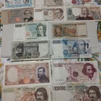 14 banconote Repubblica in Lire