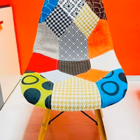 4 sedie patchwork design moderne