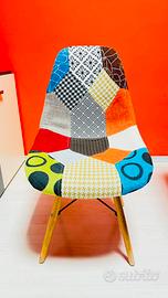 4 sedie patchwork design moderne