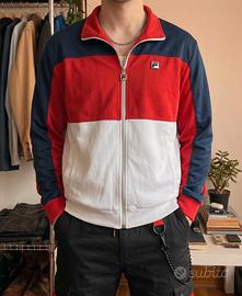 Felpa con zip Fila color block uomo - tg M