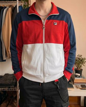 Felpa con zip Fila color block uomo - tg M