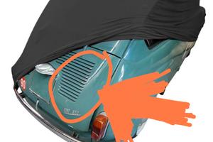 Mascherina x fiat 600 parafreddo in gomma