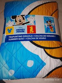 trapunta singola Disney Mickey mouse 