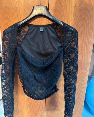 maglietta nera SHEIN