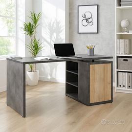 Scrivania LEANDRO 69x140x73cm antracite