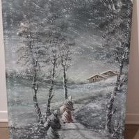 Quadro Rene' Enzo Paini ed M. FONTANA