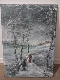 Quadro Rene' Enzo Paini ed M. FONTANA