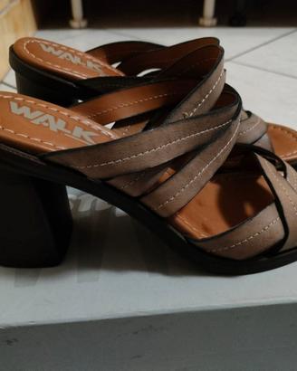 🟤 Sandali Donna Marroni con Tacco Melluso Walk