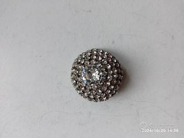 SPILLA VINTAGE IN FILIGRANA ARGENTO 5 FILE BRILLAN