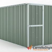 deposito attrezzi giardino 175x307cm 5,4mq verde