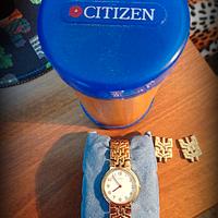 🔝 Citizen Orologio Bracciale placcato oro. Nuovo