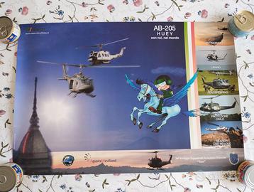 Esercito Italiano Augusta Westland AB-205 POSTER